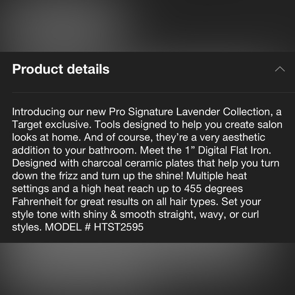 Hot Tools Pro Signature Collection with LED Display Flat Hair iron 1” - NWT - Picture 7 of 10